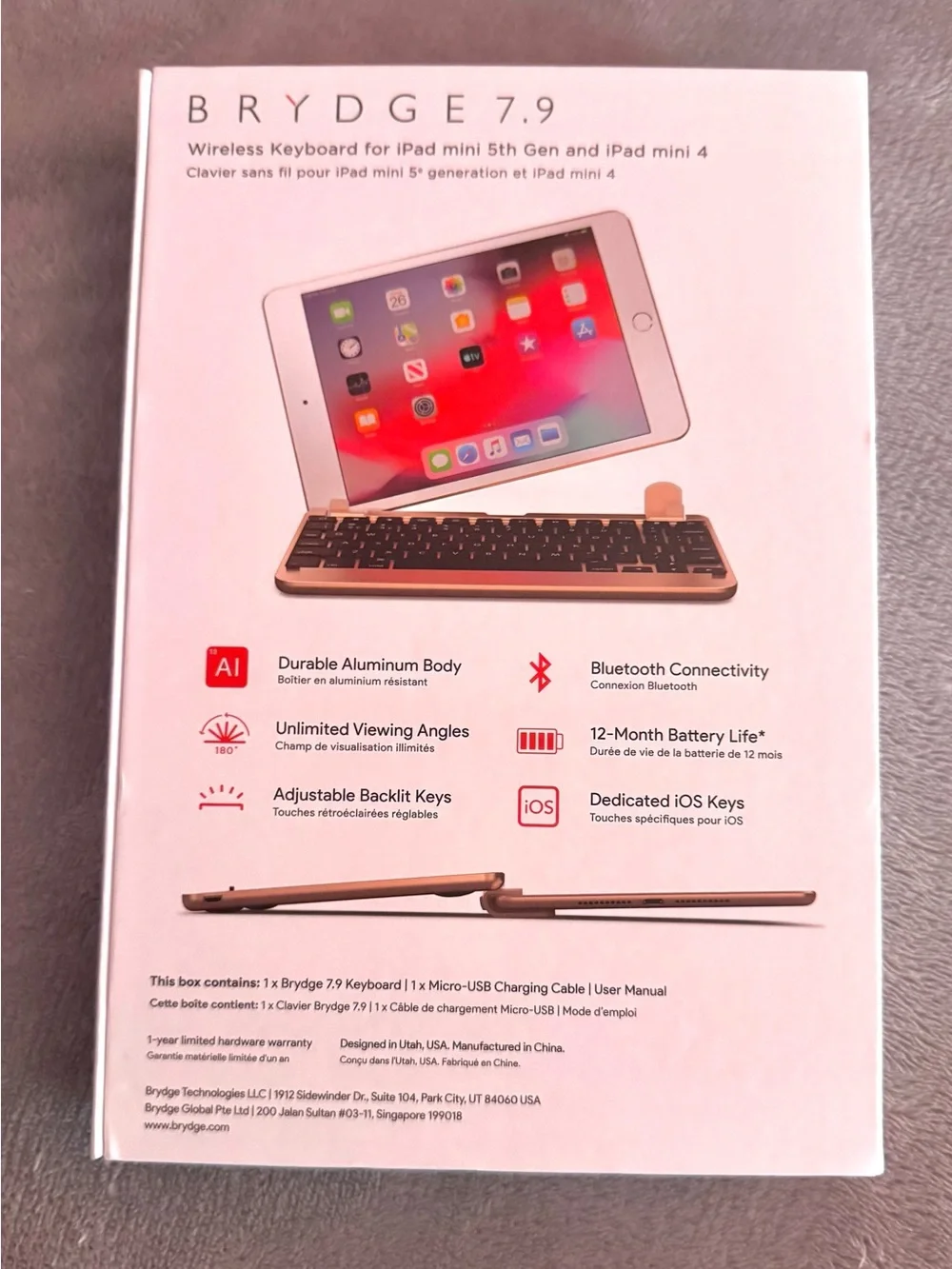 Brydge 7.9 Keyboard for iPad Mini (5th & 4th Gen)